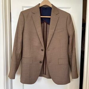 Bonobos Italian Stretch Wool Flannel Jacket Blazer - 38s Slim - NWOT